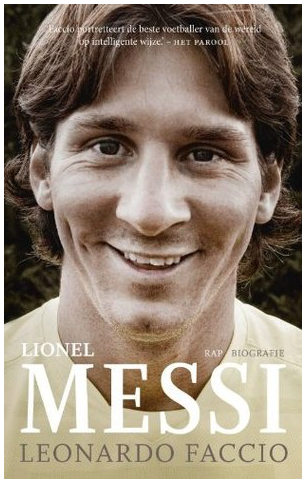 Cover van het boek over Lionel Messi, geschreven door Leonardo Faccio.